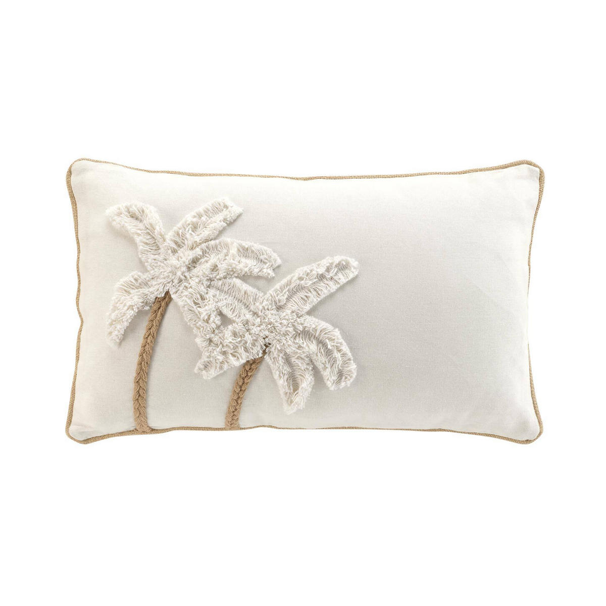 DEKOKISSEN Baumwolle Palme 30/50 cm - Beige, Naturmaterialien (30/50cm) - Douceur d´intérieur