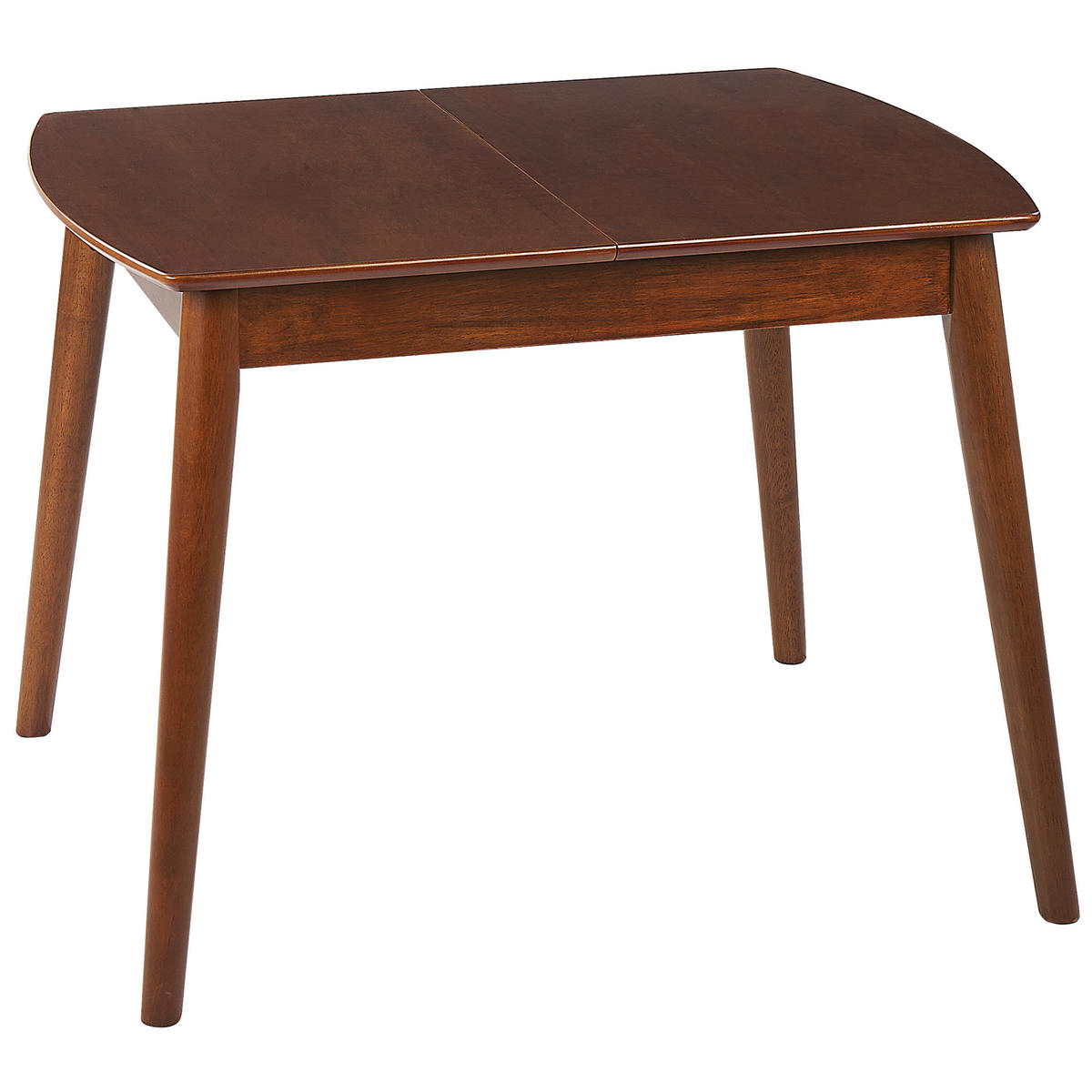 JÍDELNÍ STŮL 100-130/80/75 cm Tmavě hnědý Obdélníkový Toms - tmavě hnědá, kompozitní dřevo (80/80/75cm) - Beliani