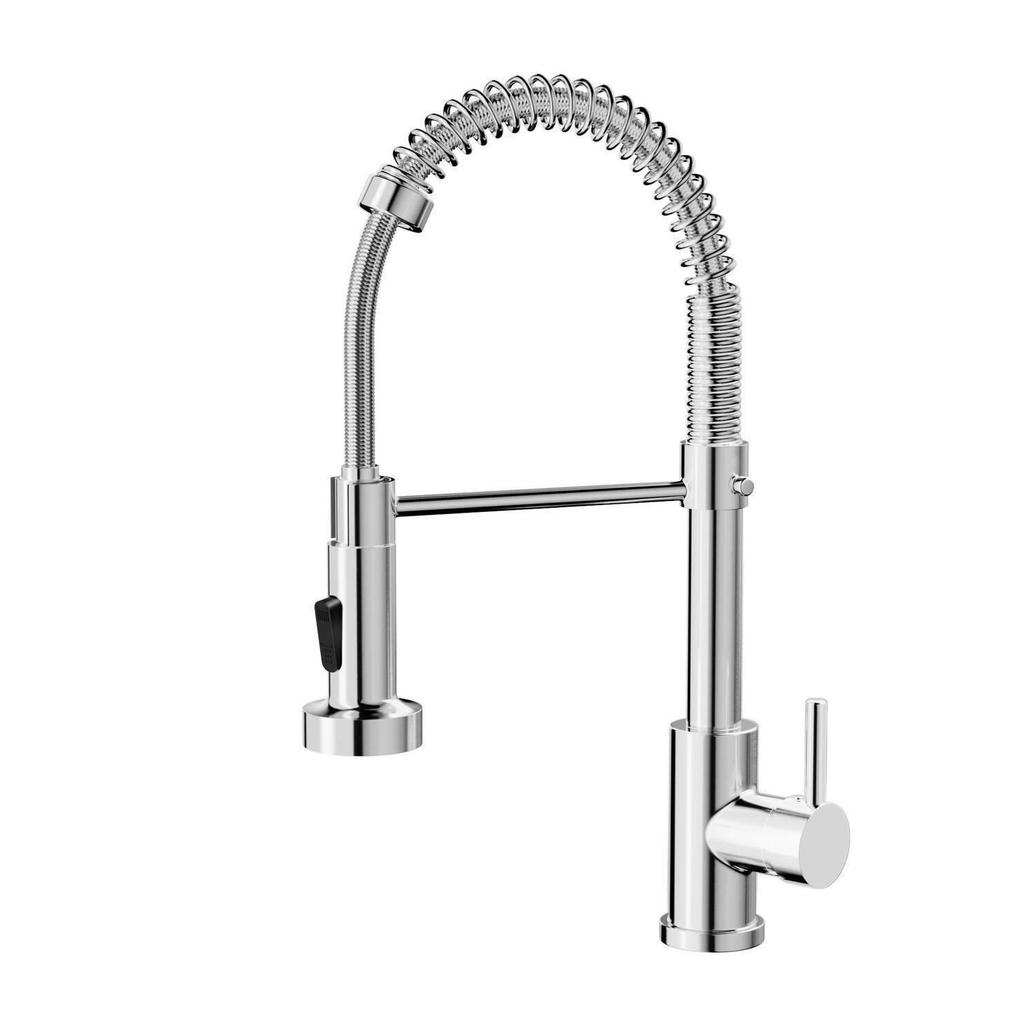 KÜCHENARMATUR Edelstahl Chrom 360° drehbar mit Brause - Silberfarben, Metall (20/5/25cm)