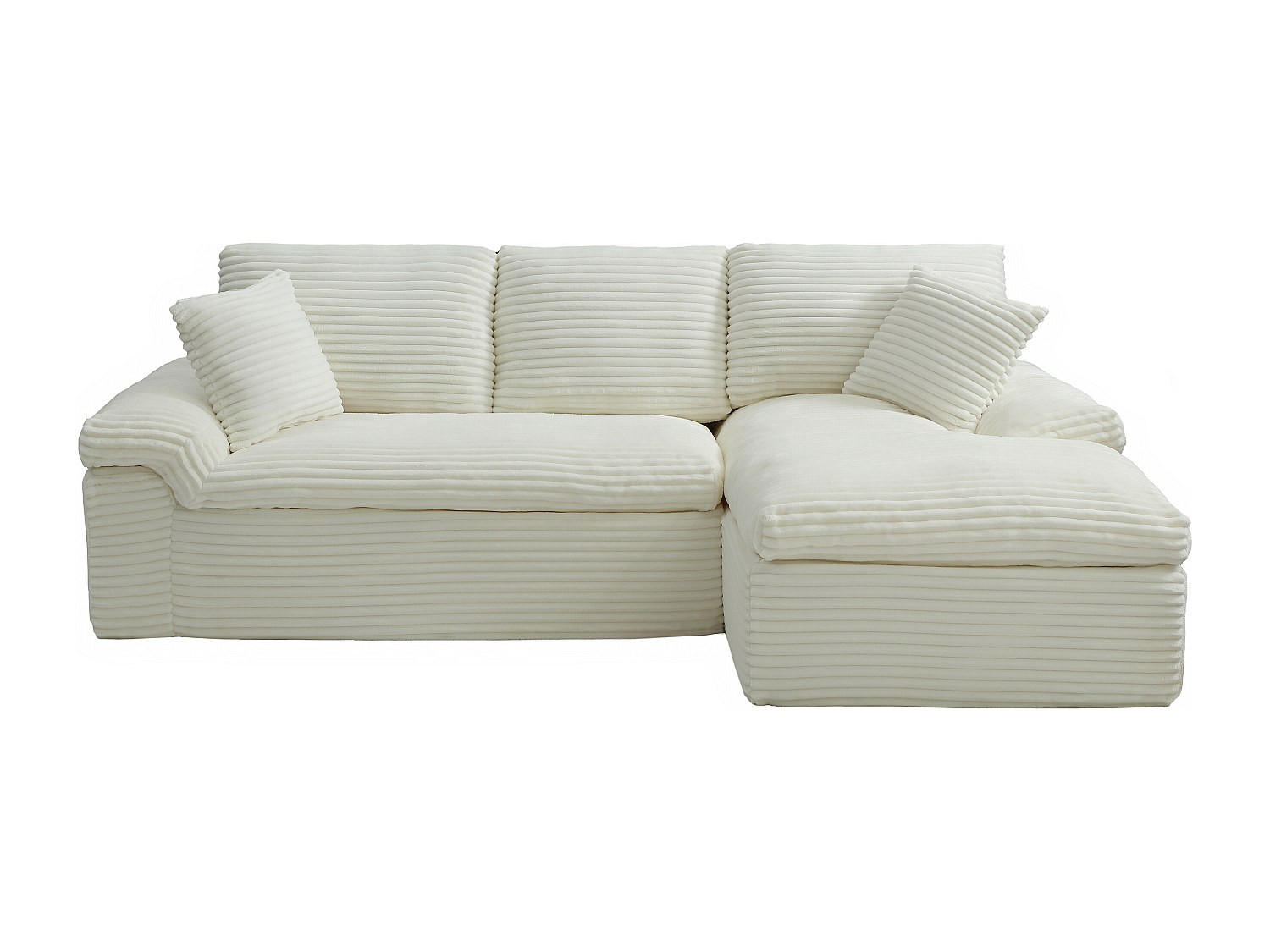 Vente-Unique Sofa Weiß 246x101 cm