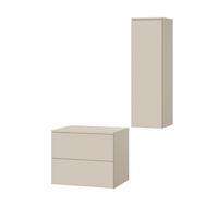 BADMÖBEL-SET Color Kaschmir 2-Teilig (2S 60 + 1D 100) - Kaschmir, Holzwerkstoff (90/160/45cm) - mzm24