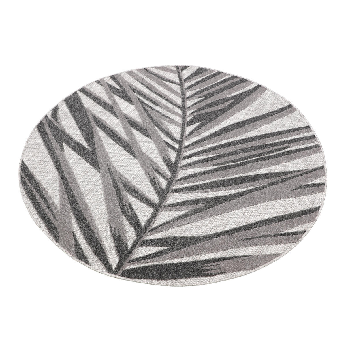 TEPPICH PATIO rund Grau 240/240 cm - Grau, Textil (240/240cm) - Tapiso