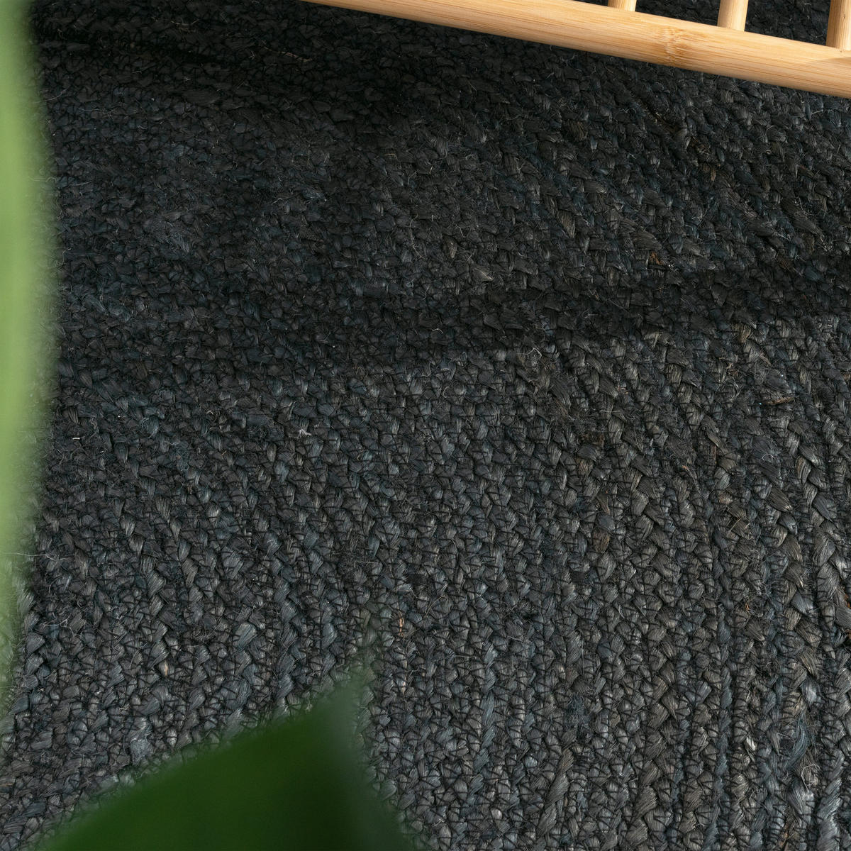 HOCHFLORTEPPICH 160/160 cm Viborg 595 - Anthrazit, Textil (160/160cm) - Paco Home