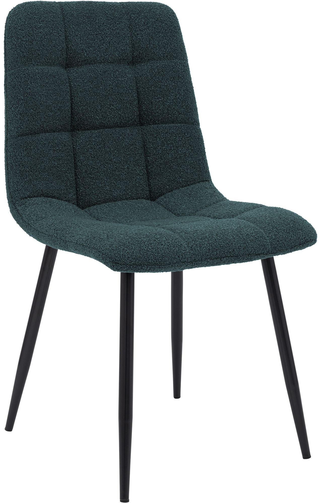 ESSZIMMERSTUHL Stoff Blau - Blau/Schwarz, Textil/Metall (45/84/55cm) - CLP