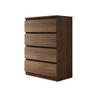 KOMMODE Malwa M4 - Nussbaumfarben, Holzwerkstoff (70/100/40cm) - MIRJAN24