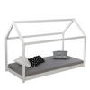 HAUSBETT mit Matratze 90/200 cm Weiß - Weiß, Holz (206/141/96cm) - Homestyle4u