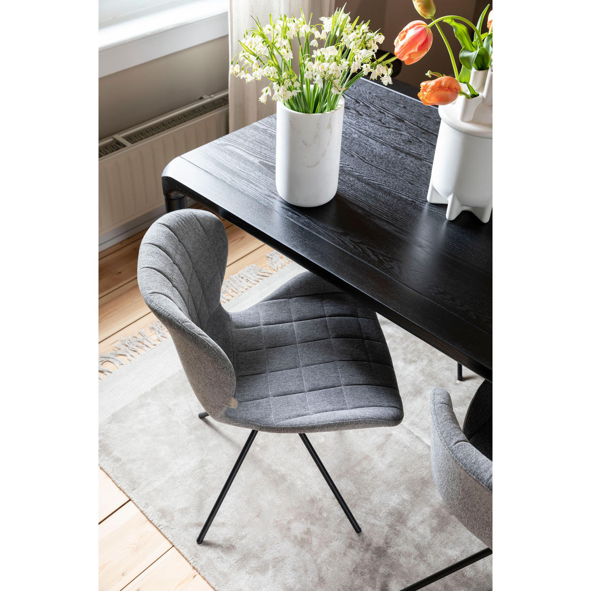 ESSTISCH Storm 160x90 cm Schwarz - Schwarz, Holz (160/90/76cm) - Zuiver