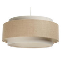 HÄNGELEUCHTE Beige 50/25 cm - Beige, Kunststoff (50/1.5/25cm) - ONZENO
