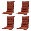 GARTENSTUHLKISSEN Panama 123/50 cm 4er-Set - Rotbraun, Textil (50/7/123cm) - Madison