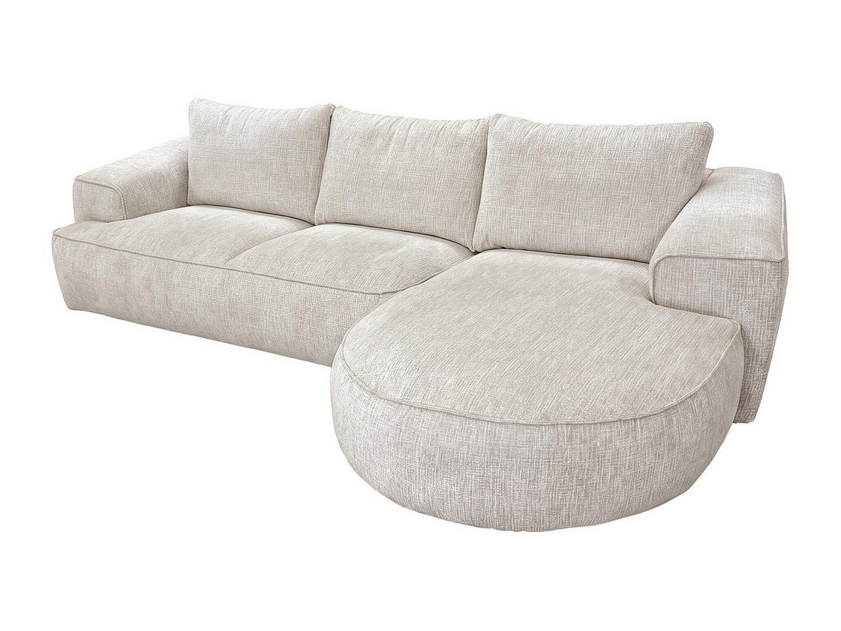 SOFA - 5 Personen - stoff - beige Licanu - Beige, Kunststoff/Textil (273/85.5/164cm) - Vente-Unique