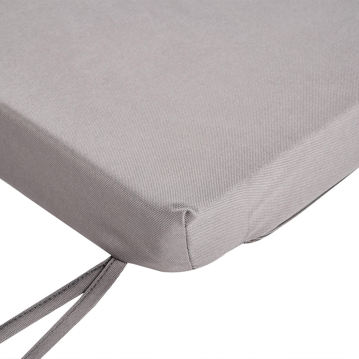 ZAHRADNÍ LAVICE s podložkou 120 cm s úložným prostorem Akáciové dřevo Šedá Sovana - tmavě šedá/hnědá, dřevo (120/91/60cm) - Beliani
