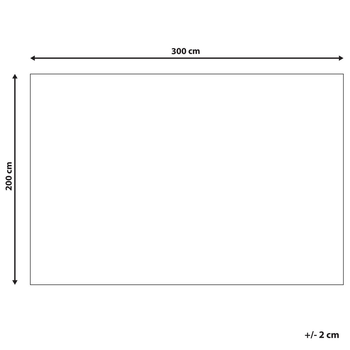 KURZFLOR-TEPPICH Silvan 300/200 cm - Grau, Textil (200/300cm) - Beliani