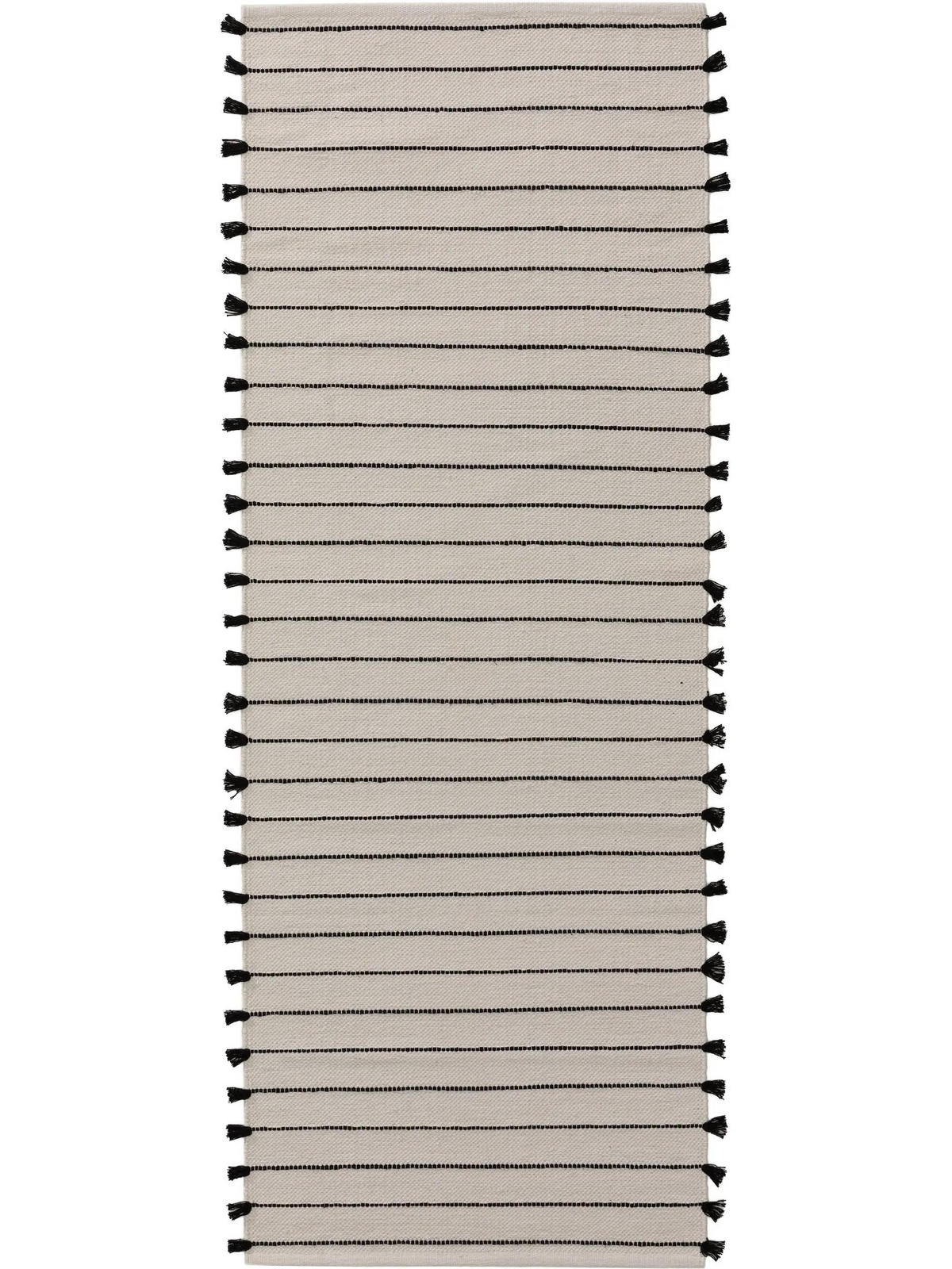 BAUMWOLLTEPPICH Bo Ivory 70x200 cm - Creme, Textil (70/200cm) - benuta Pop