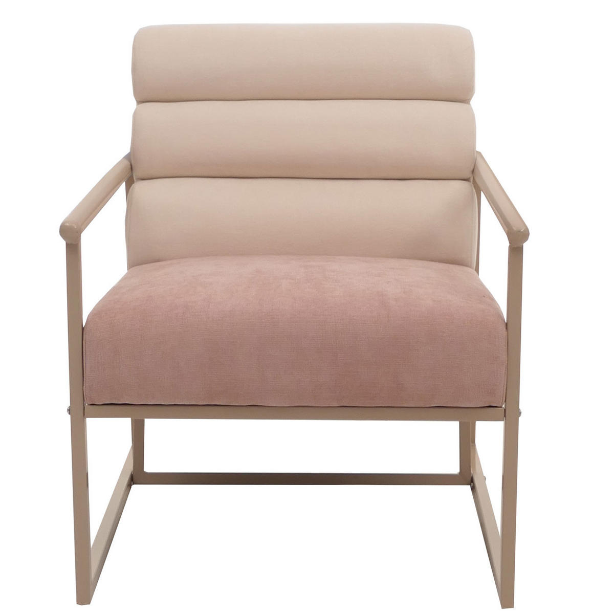 LOUNGE-SESSEL Rosé - Rosa, Textil (64/78/74cm) - MCW