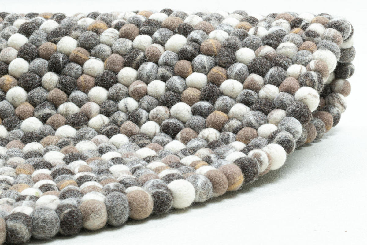 FILZTEPPICH Felty 120x120 cm - Naturfarben, Textil (120/120cm) - THEKO