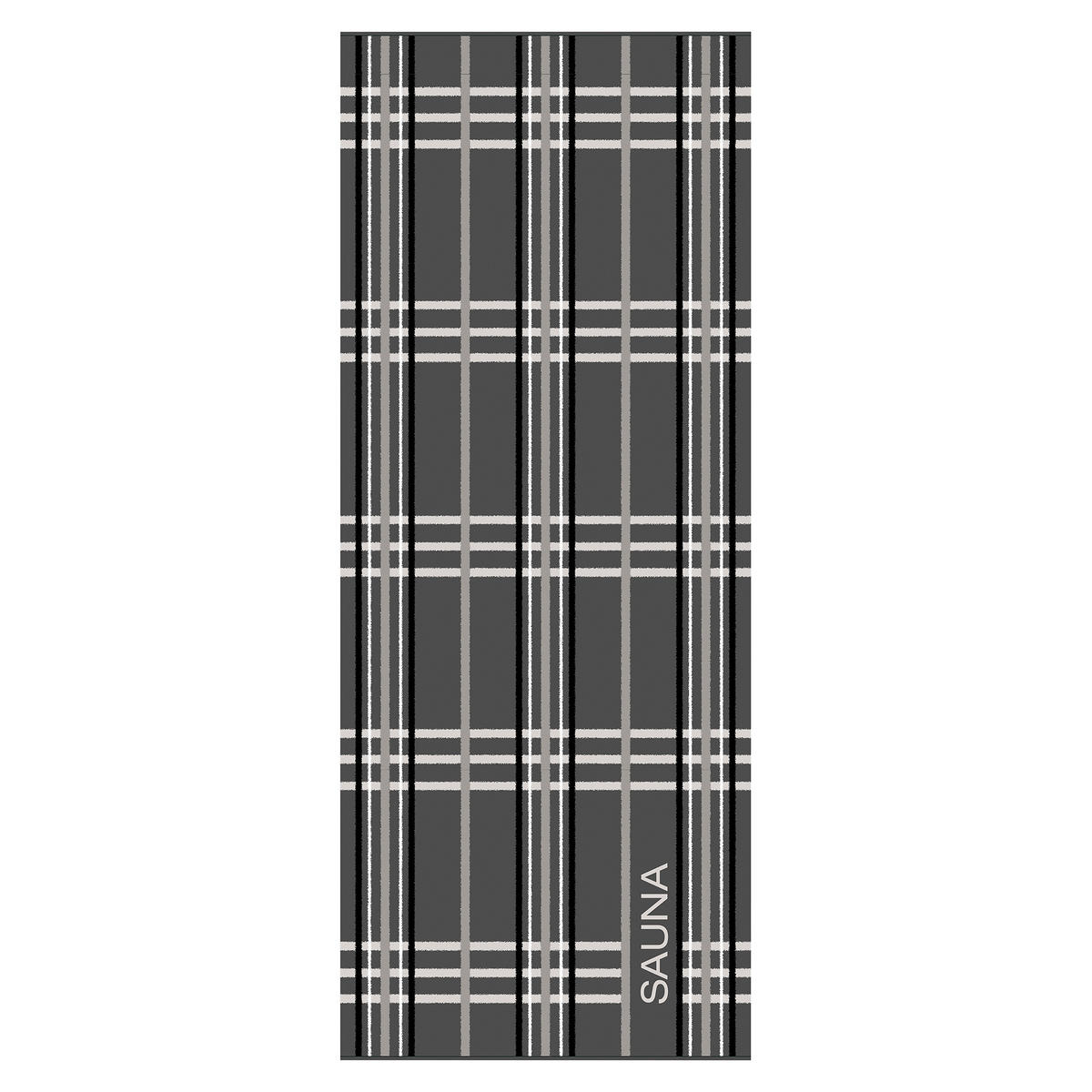 SAUNATUCH SAUNA CHECK 6274 ANTHRAZIT - 34 - Grau, Textil (80/200cm) - Cawoe