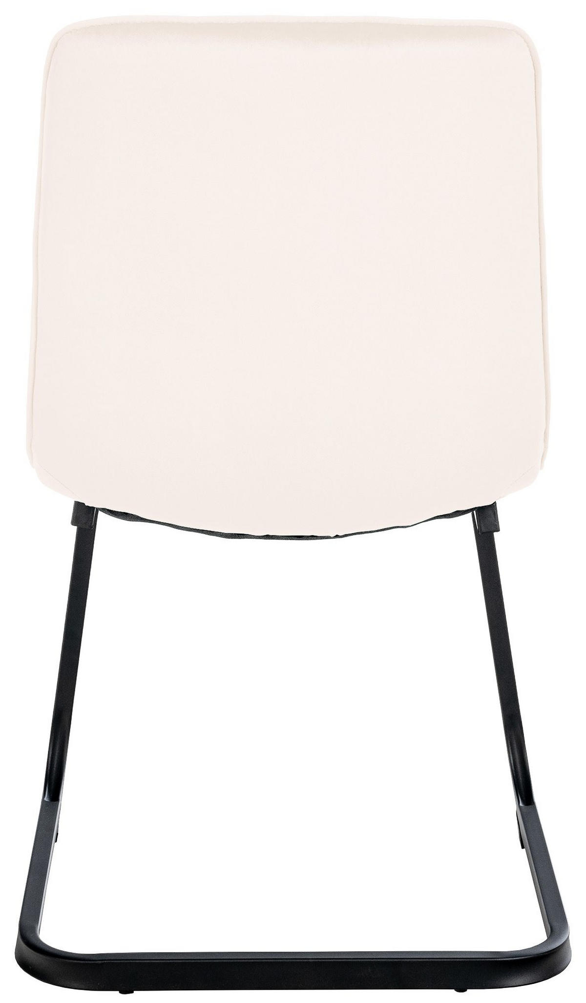 SCHWINGSTUHL 2er Set Samt creme - Creme/Schwarz, Textil/Metall (47/87/58cm) - CLP
