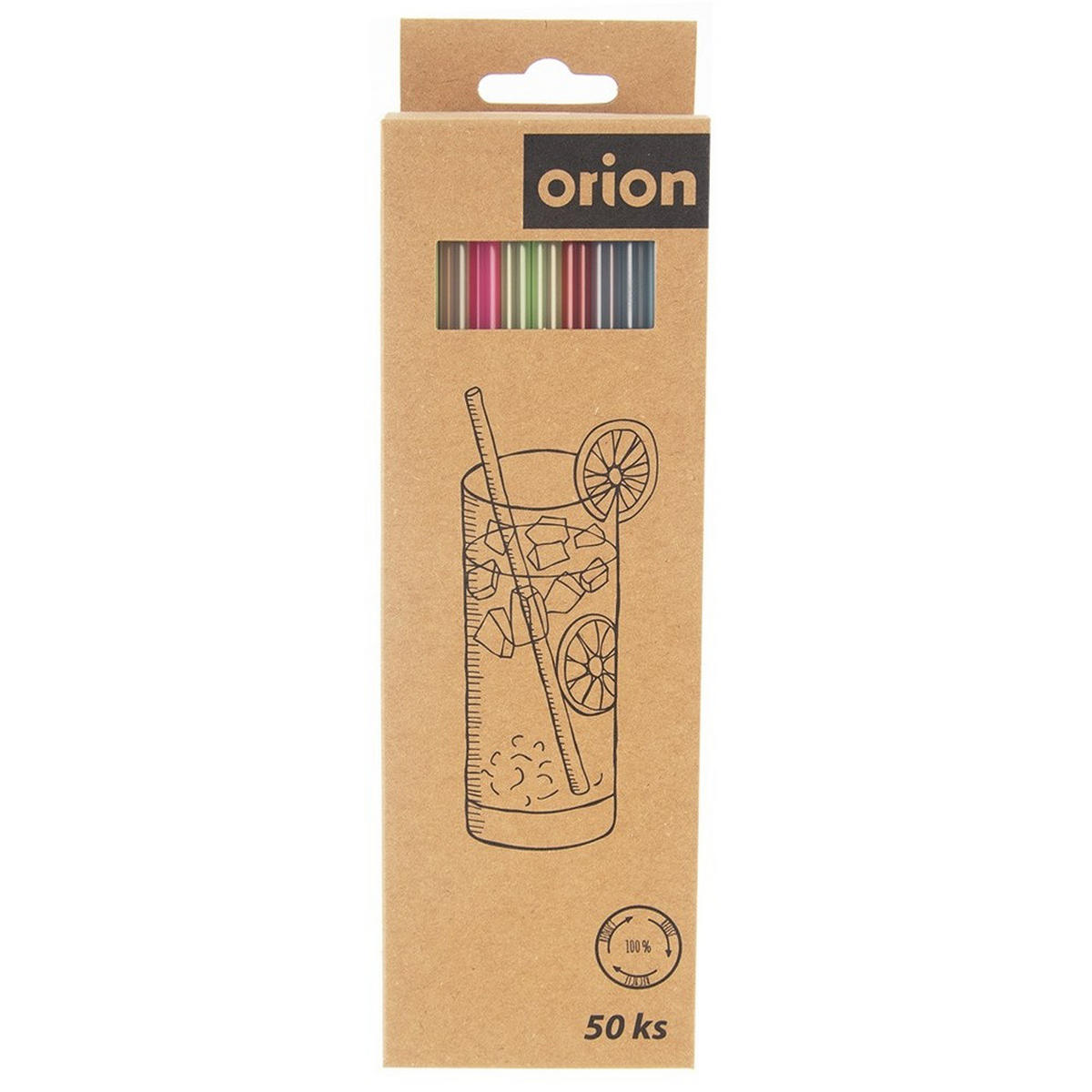 TRINKHALME wiederverwendbar 50-er Set Transparent - Transparent/Multicolor, Kunststoff (0.7/22cm) - Orion 