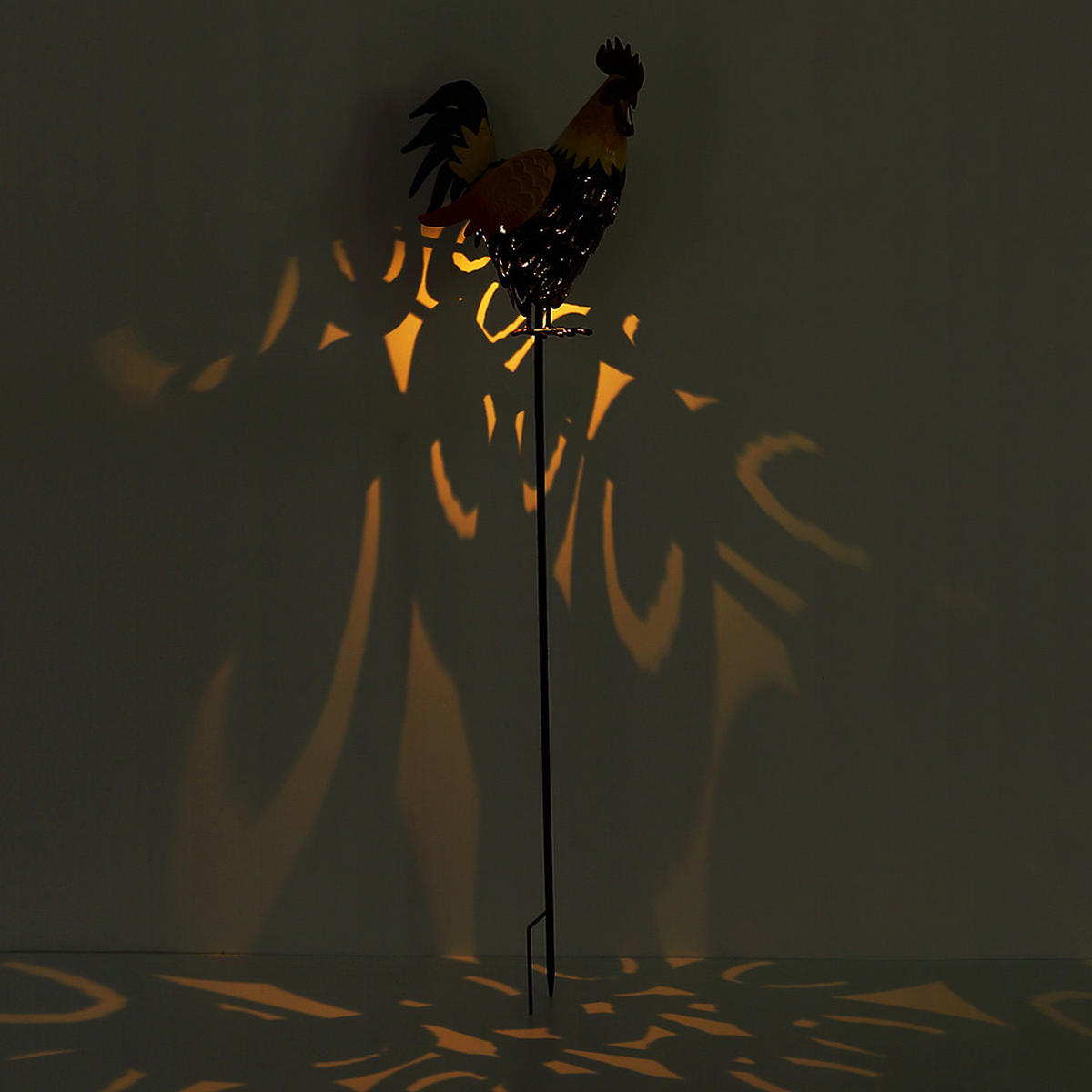 LED AUSSENLEUCHTE Metall Orange - Orange, Metall (28.5/13/100cm) - Globo Lighting