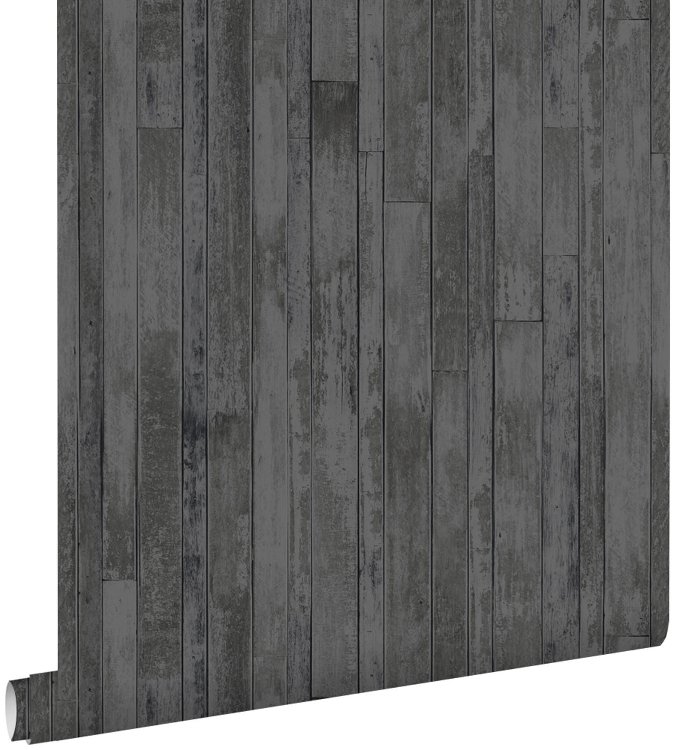 TAPETE Holz-Optik 53 cm x 10.05 m - Schwarz, Papier (53/1000cm) - ESTAhome