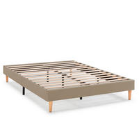 POLSTERBETT 140x200 cm Aura, Beige - Beige, Textil (200/140/30cm) - VS Venta-stock