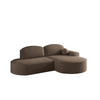 ECKSOFA Girona Mit Schlaffunktion - Braun, Holzwerkstoff/Textil (278/179cm) - Fun Möbel
