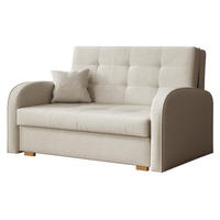 SCHLAFSOFA Viva Gold II - Creme/Braun, Holz/Textil (133/85/98cm) - MIRJAN24