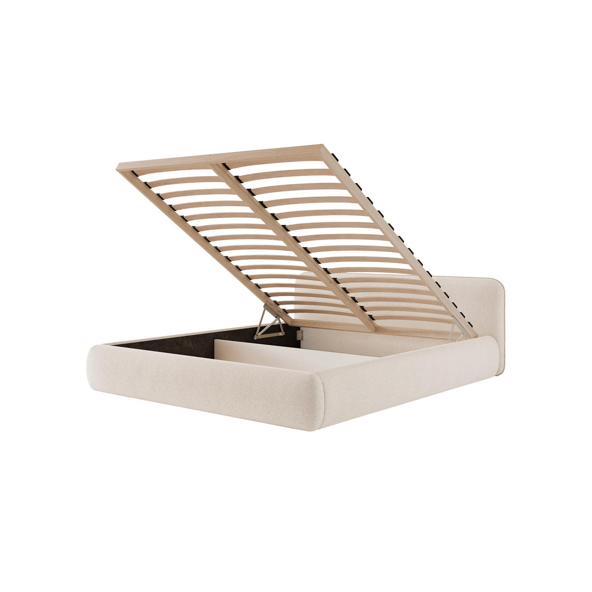 POLSTERBETT Taftan 180x200 cm, Weiß - Weiß, Textil (200/180cm) - Fedve