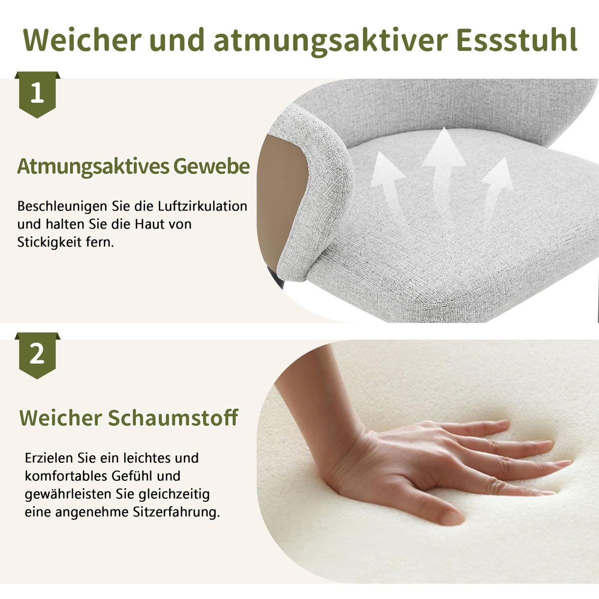 ARMLEHNSTUHL-SET DE-36719 2 Stück mit verstärkten Metallbeinen Braun - Braun, Metall (56.5/83/53cm) - ComfortXL