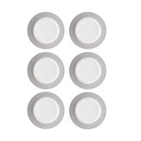 SPEISETELLER Doppio Grau ø 27 cm 6er Set - Grau, Keramik (27cm) - Ritzenhoff Breker
