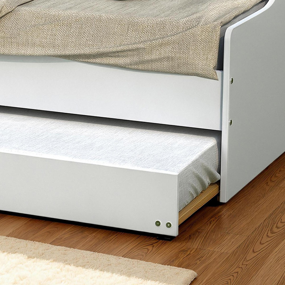 AUSZIEHBETT SWEET mit Bettschublade / Bett 90x190 - Weiß - Weiß, Holzwerkstoff (90/190cm) - Weber Industries