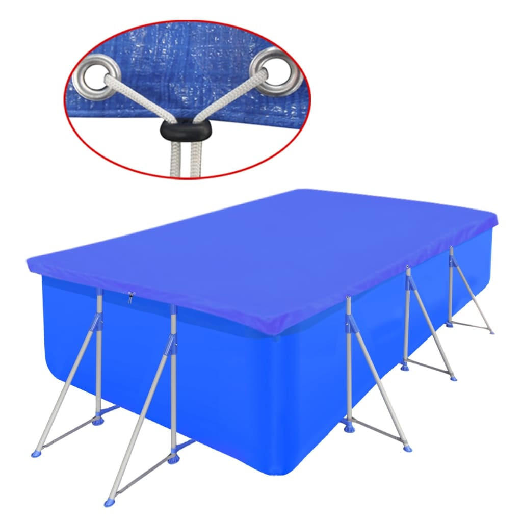 vidaXL Poolabdeckung Dunkelblau 270x540 cm