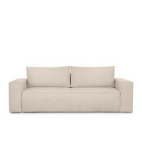 3-SITZER-SOFA NAPI II mit Schlaffunktion, elfenbein - Creme/Weiß, Textil (244/89/101cm) - KONSIMO®