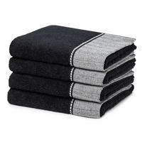 HANDTUCH Brooklyn 4er-Set - Schwarz, Textil (50/100cm) - MÖVE