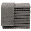 GÄSTETÜCHER, 10er-Set, 30x50 cm, 100% Baumwolle, Grau - Anthrazit, Textil (30/50cm) - Zollner