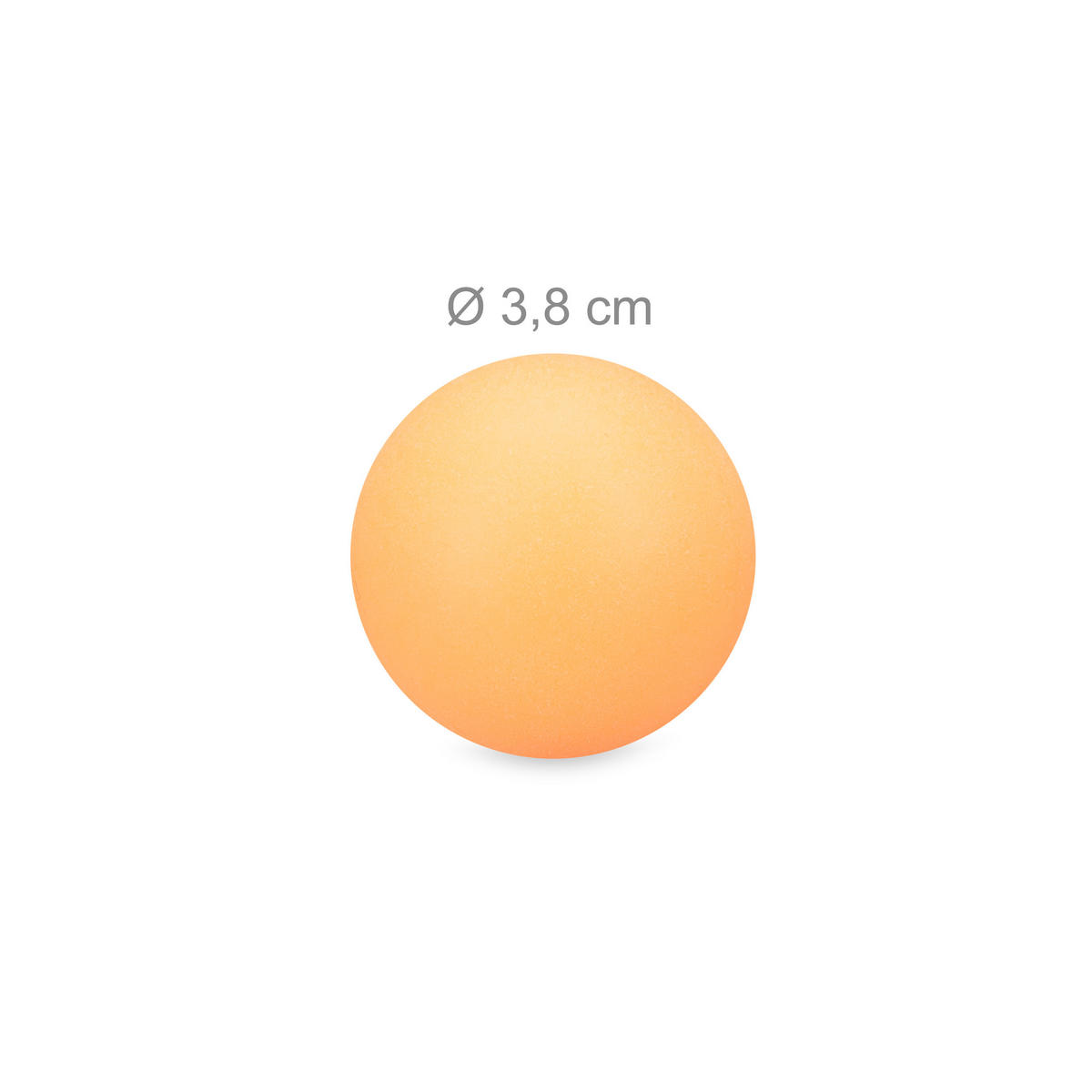 BEERPONG loptičky - oranžová, plast (3.8/3.8/3.8cm) - Relaxdays