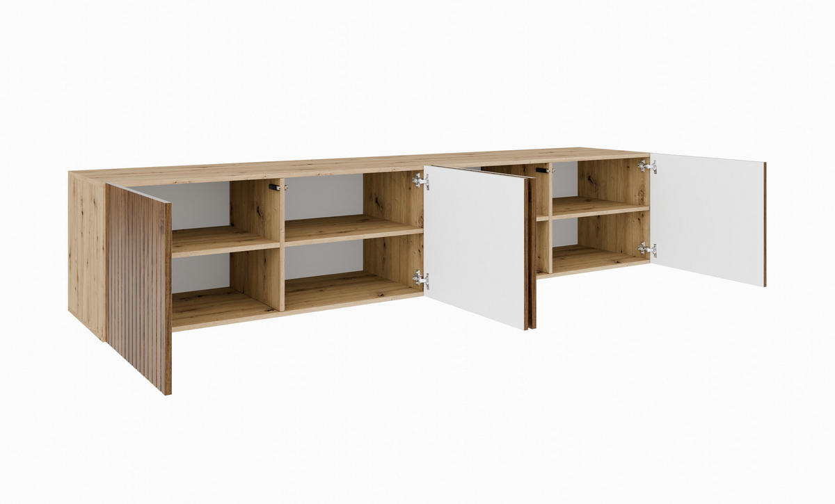 TV-SCHRANK MIO - Wildeiche/Eiche Artisan, Holzwerkstoff (200/41/40cm) - Meblini