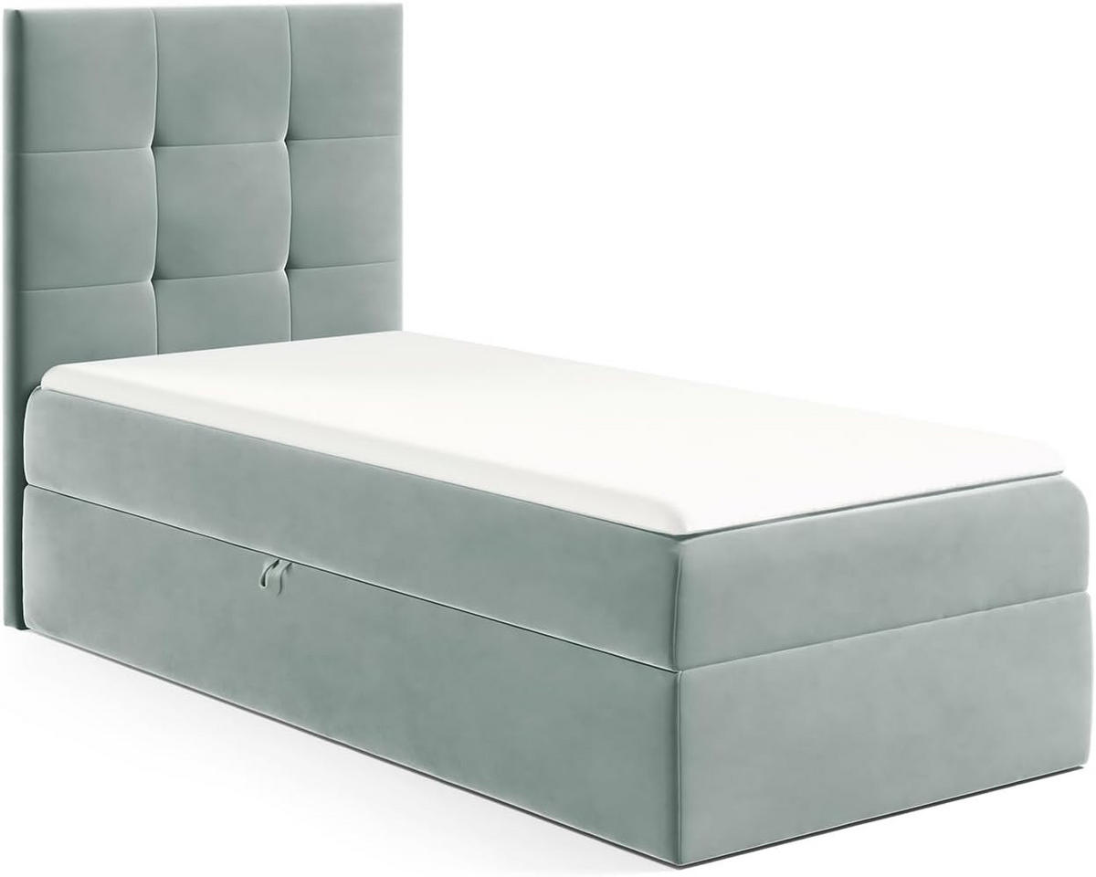 KINDERBETT MINO 2 - Blaugrau, Holzwerkstoff (94/208cm) - Meblini