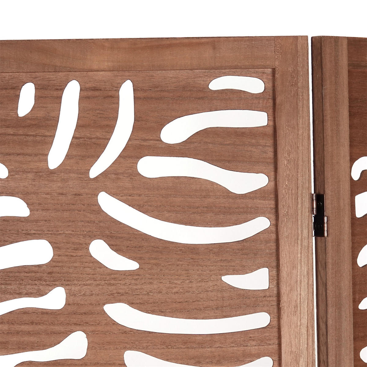 RAUMTEILER Palm 3-tlg. 170x120 cm, Holz braun - Braun, Holz (120/170/2cm) - CREEDWOOD