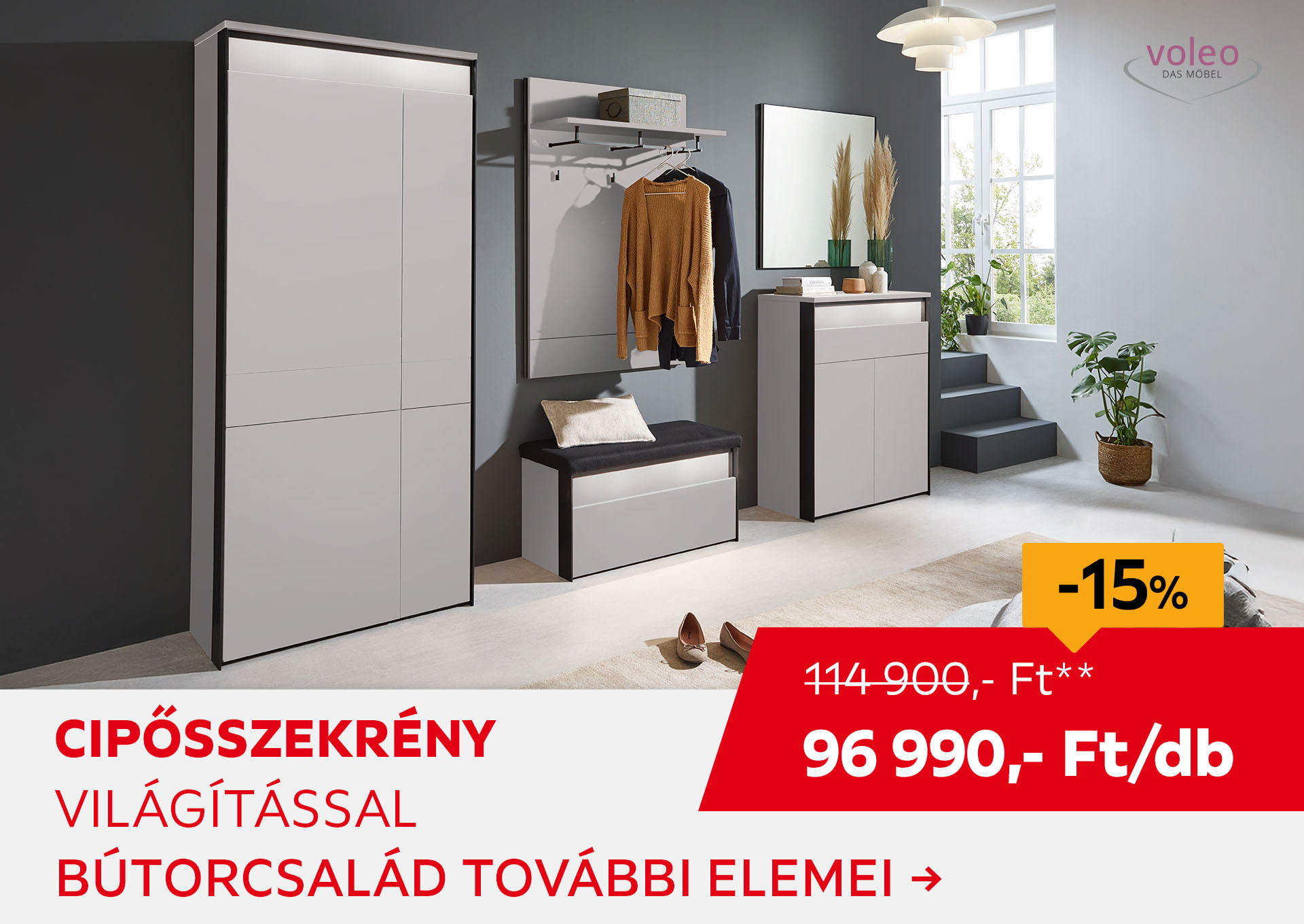 CIPŐSSZEKRÉNY Kiemelt termék 114900 Ft.- helyett 96990 Ft.-