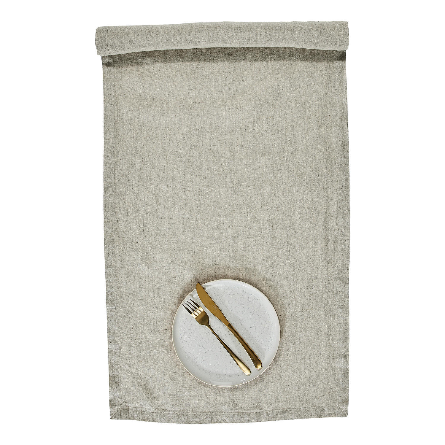 TISCHLÄUFER Riga 50x160cm - Creme, Textil (50/160cm) - Butlers