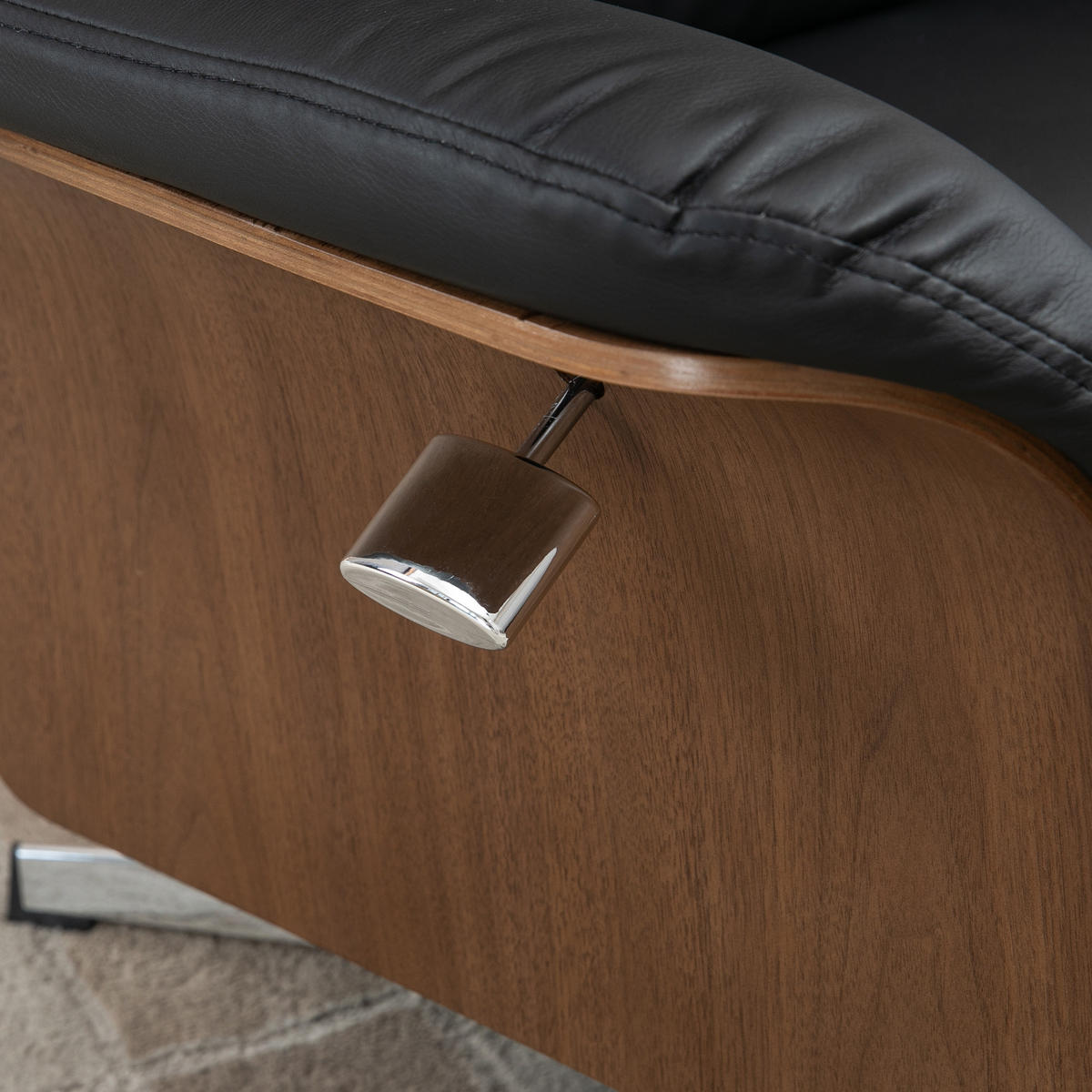 RELAXSESSEL DE-07613 360° drehbar mit Liegefunktion Schwarz - Schwarz, Metall (84/108/80cm) - ComfortXL