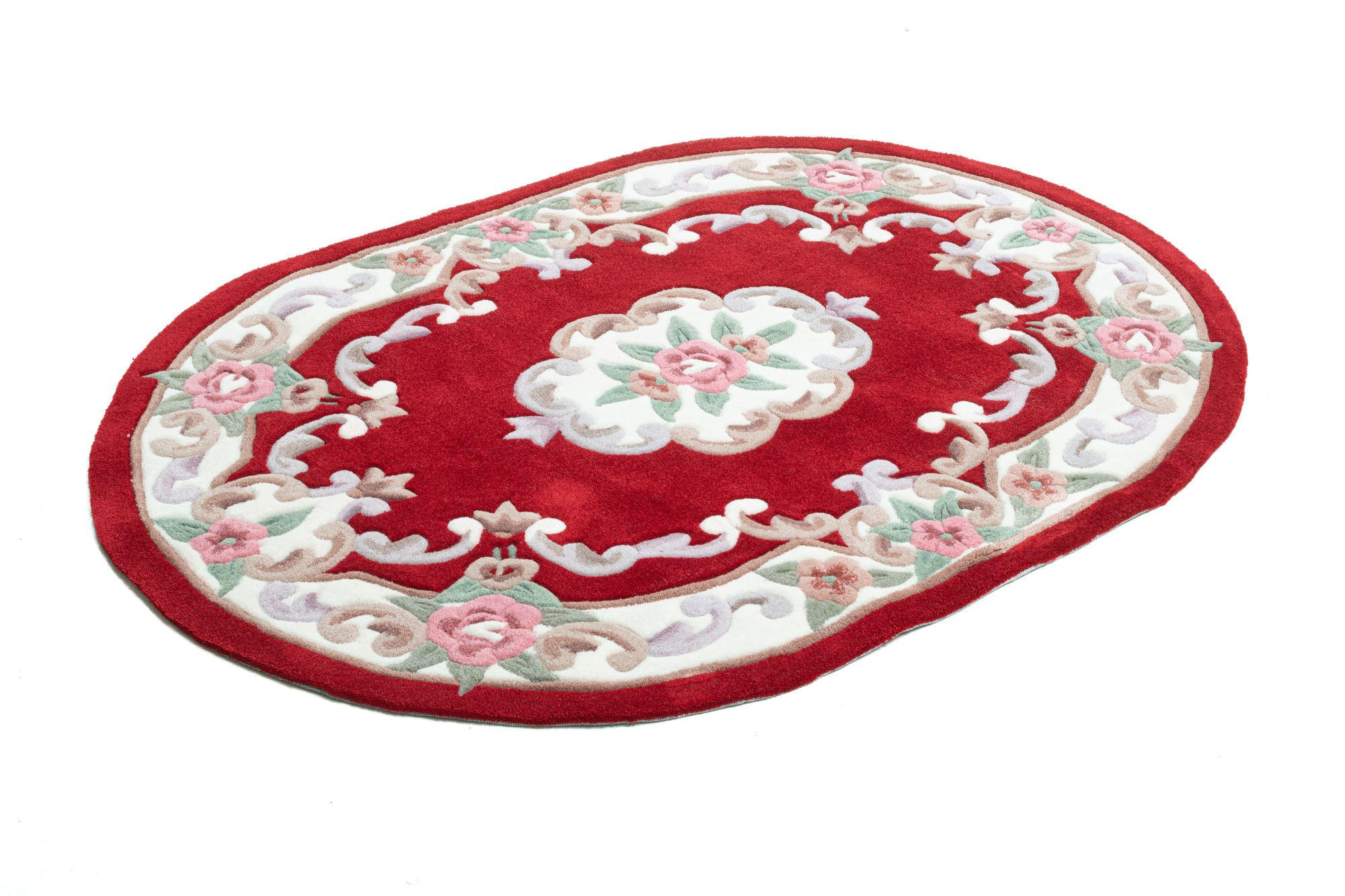 HANDTUFTTEPPICH Ming 190x290 cm - Rot, Textil (190/290cm) - THEKO