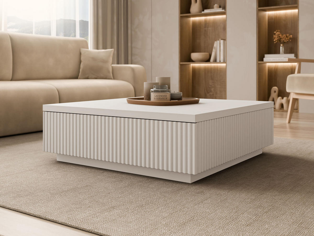 COUCHTISCH Locta - Sandfarben, Holzwerkstoff (81/80/26cm) - MIRJAN24
