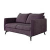 2-SITZER-SOFA Pulse Lila Luxusmicrofaser - Lila/Schwarz, Holz/Textil (138/86/91cm) - S-Style Möbel