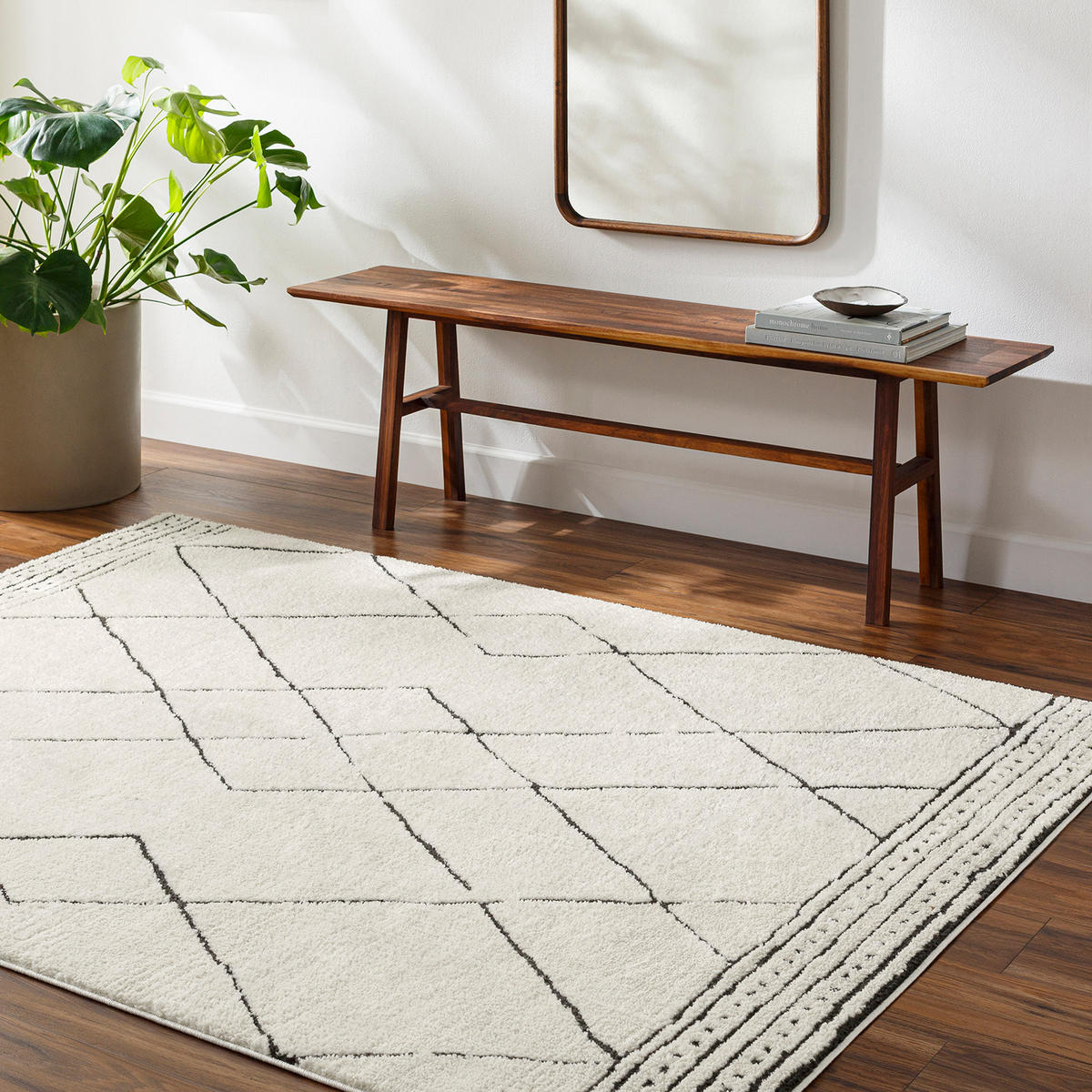 KURZFLORTEPPICH 160/213 cm Weiß - Weiß, Naturmaterialien/Textil (160/213cm) - LIVABLISS