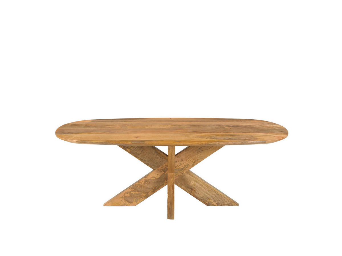 COUCHTISCH Deens Mangoholz 130 cm / 70 cm Natur - Naturfarben, Holz (70/130/45cm)