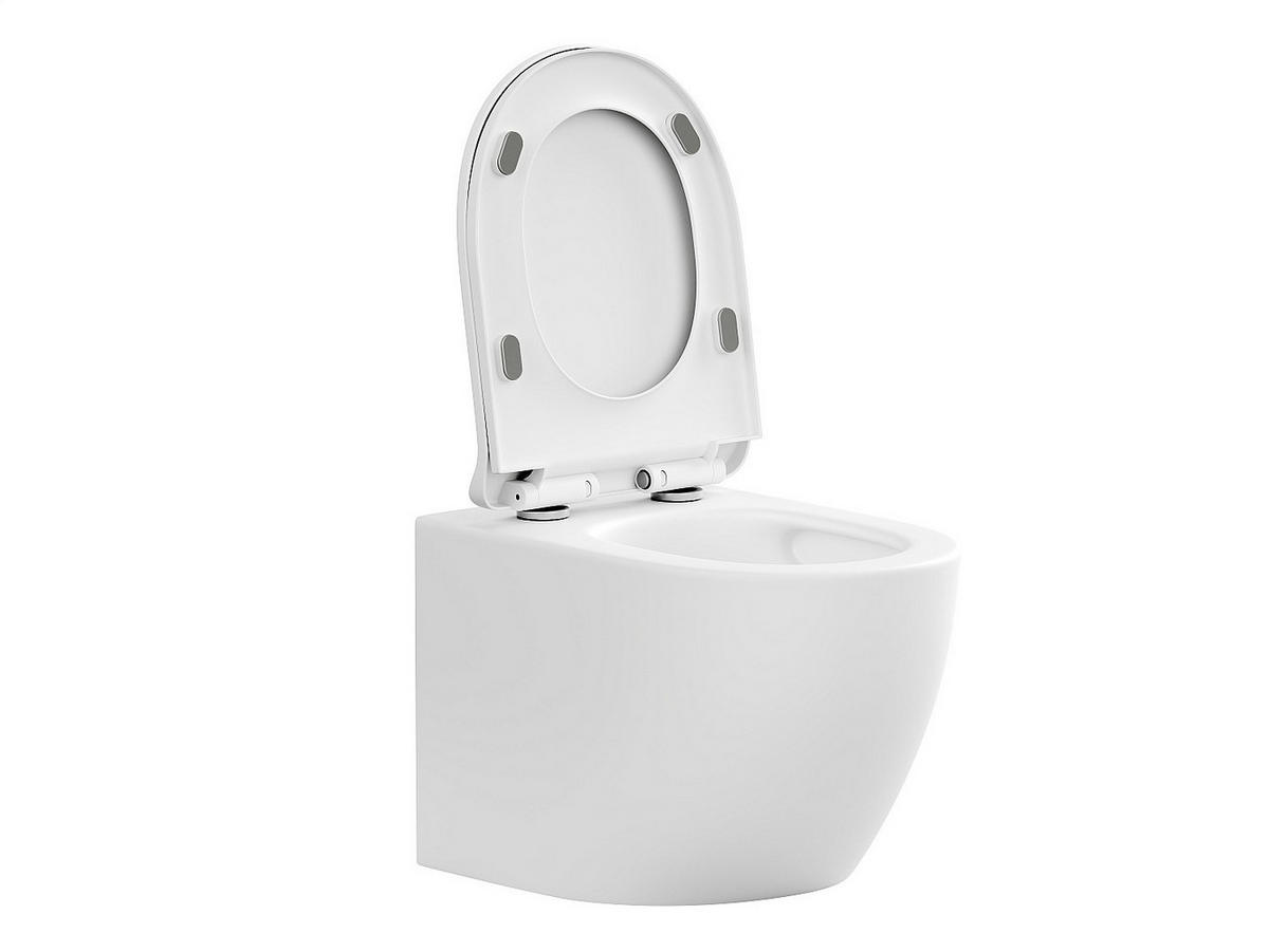 HÄNGE WC - 36 cm x 53.5 cm - keramik - weiß Javoine - Weiß, Keramik (36/36/53.5cm) - Vente-Unique