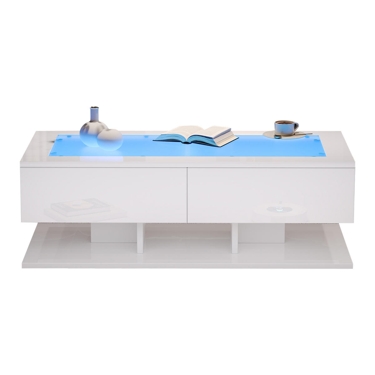 COUCHTISCH Weiß 100/50/35 cm - Weiß, Holzwerkstoff (100/50/35cm)