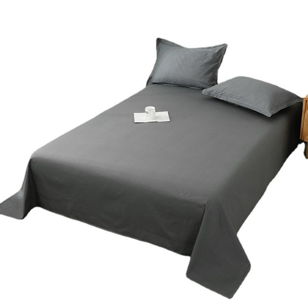 BETTWÄSCHE,DUNKELGRAU, Synthetikmaterial,180 x 230 cm Bettlaken + 48 x 74 cm Kissenbezug - Grau, Textil (180/230cm) - Authentics